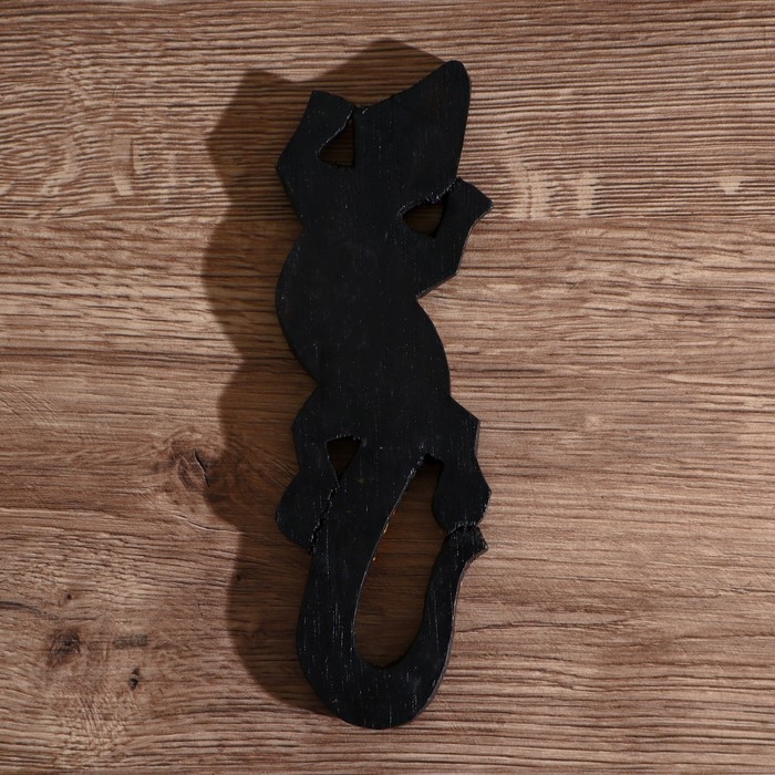 Панно настенное "Геккон цветной" дерево 20х6х1 см