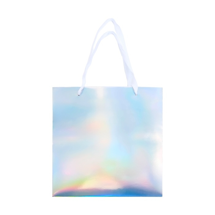 Пакет для торта с квадратным дном, голографический, 25 х 25 х 25 см