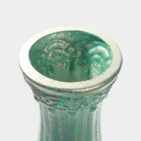 Ваза напольная керамика "Боно" талия, 59х13 см, бирюзовый