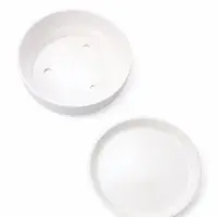 Горшок бонсайница 0,7 л, 15&times;5,5 см  для кактусов и суккулентов белый, керамика "Огма"