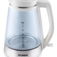 Чайник HYK-G3037 1,9л 3000Вт белый (стекло)