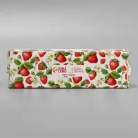 Коробка для макарун, кондитерская упаковка &laquo;Клубника сладких подарков&raquo;, 18 х 5.5 х 5.5 см