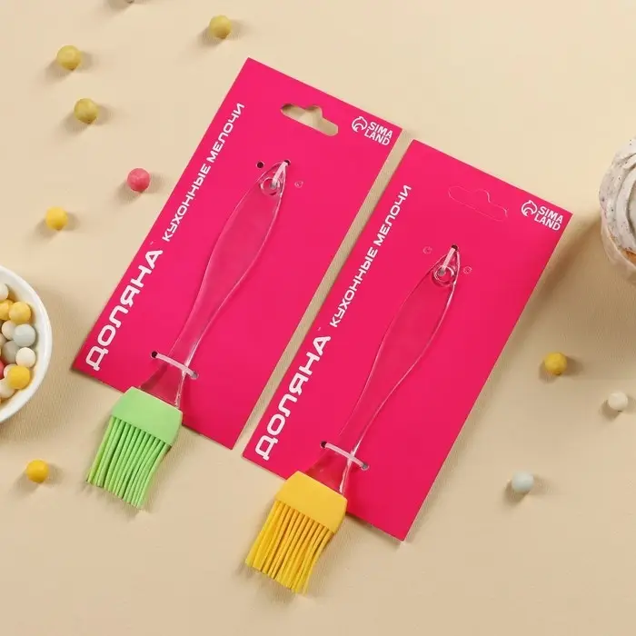 Кисть Доляна &laquo;Лёд&raquo;, силикон, 16,5&times;3&times;0,9 см, цвет МИКС