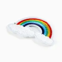 Термоаппликация &laquo;Радуга&raquo;, 5.7&times;3.4 см, разноцветная