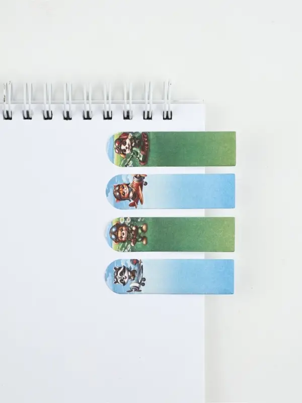 Стикеры-закладки с липким слоем 4 шт, 20 л  "Отважному защитнику!"