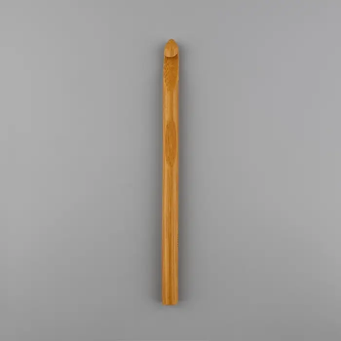 Крючок для вязания, бамбуковый, d=9 мм, 15 см