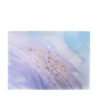 Папка-конверт на кнопке формат А4 180мкр блестящая МИКС Мрамор с золотом (штрихкод на штуке)   10843