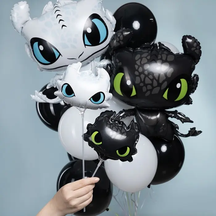 Воздушные шары фольгированные 8" &laquo;Дракон&raquo;, 10 шт.