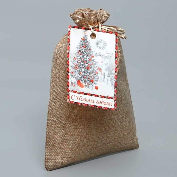 Мешок подарочный &laquo;Зима&raquo;, 20 х 30 см +/- 1.5 см