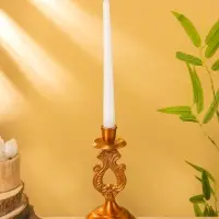 Подсвечник "Нежность" алюминий 10х10х18,5 см