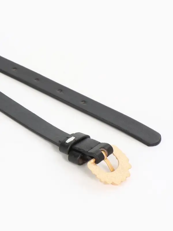 Ремень жен 03-01-01-01, Март2514, 1,8*0,3*110 см, без винта, пряж золото, 1 прокол,