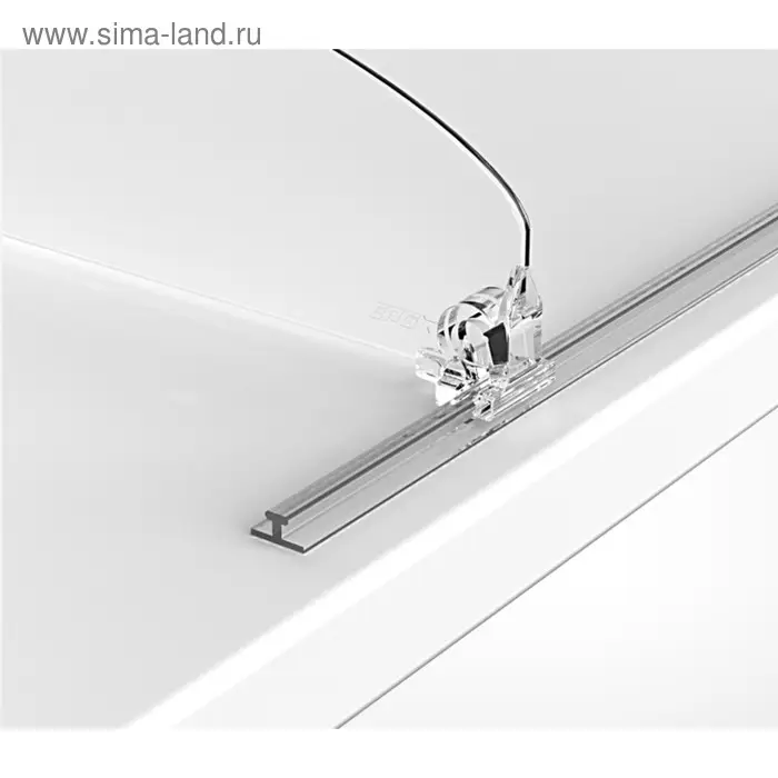 Т-профиль пластиковый для крепления разделителей на полке, 1000&times;10&times;10 мм, прозрачный