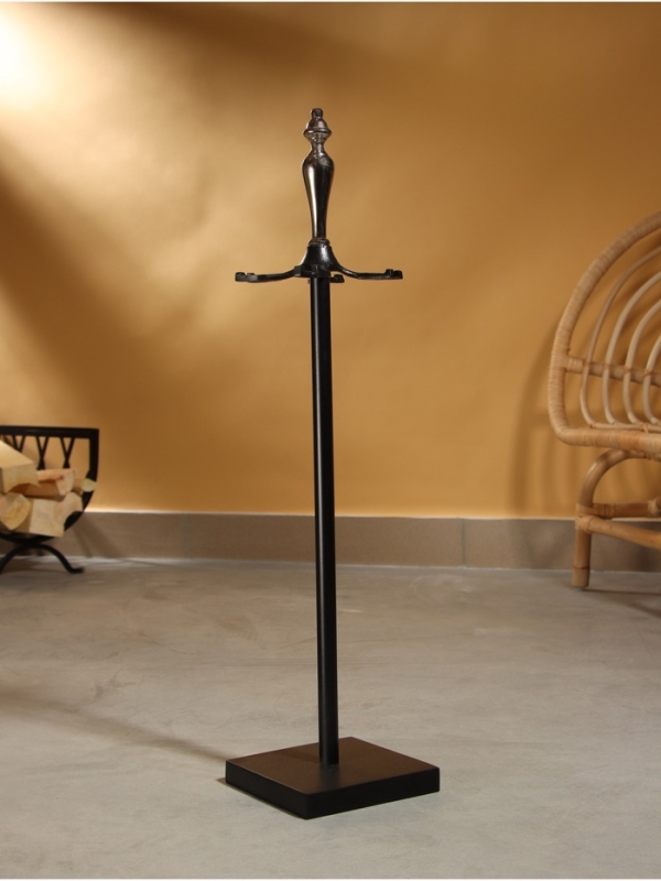 Каминный набор "Отдых" сталь, 4 предмета, 15х15х66 см