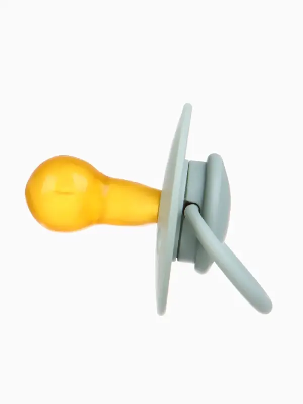 Набор классических пустышек, 2 шт., латекс, айвори/зелёный, в контейнере, от 6 мес., M&B