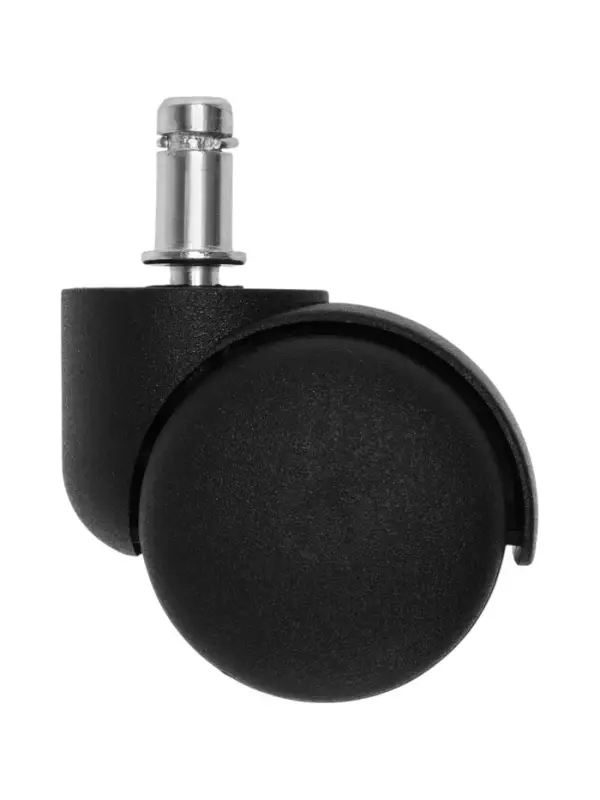 Колесо мебельное ТУНДРА для кресла, d=50 мм, со штоком М10х25 мм, набор 5 шт