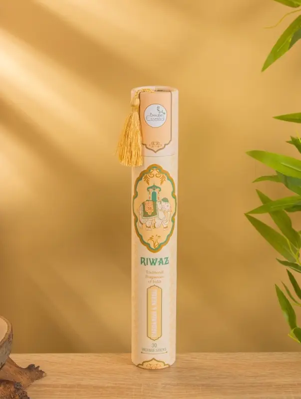 Благовония в тубусе "Кардамон и Нероли" 30 штук с деревянной подставкой