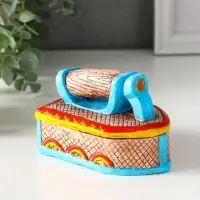 Шкатулка "Утюжок цветной" 7,5х11х7 см