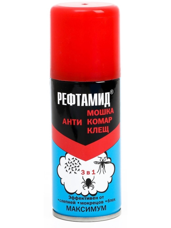 Аэрозоль репеллентный "Рефтамид", Максимум, 3 в 1, 100 мл