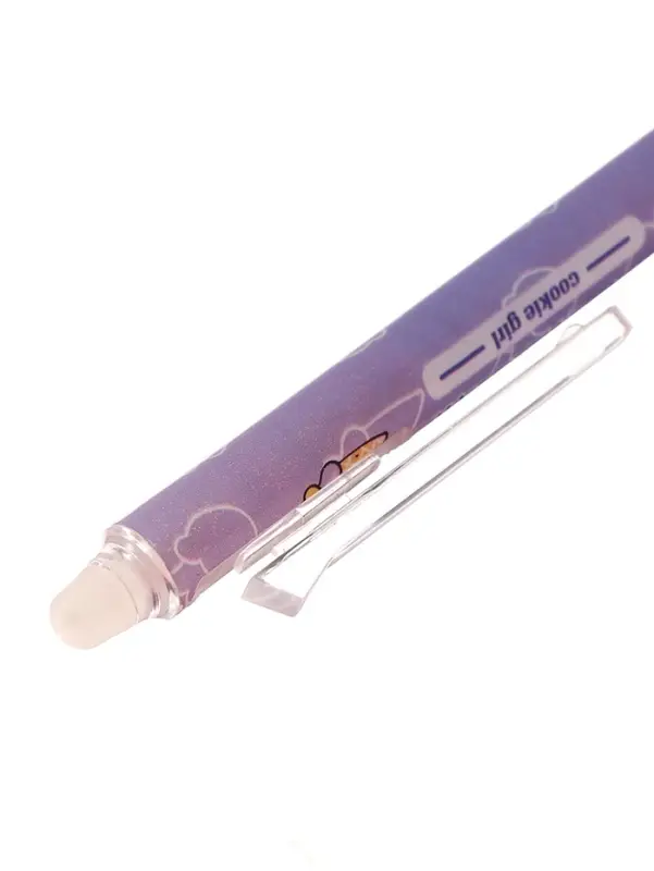 Ручка гелевая автомат СТИРАЕМЫЕ ЧЕРНИЛА, 0,5 мм, стержень синий, Милашка МИКС