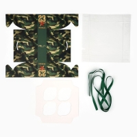 Коробка для капкейка &laquo;Настоящему герою&raquo;, 16 &times; 16 &times; 7,5 см