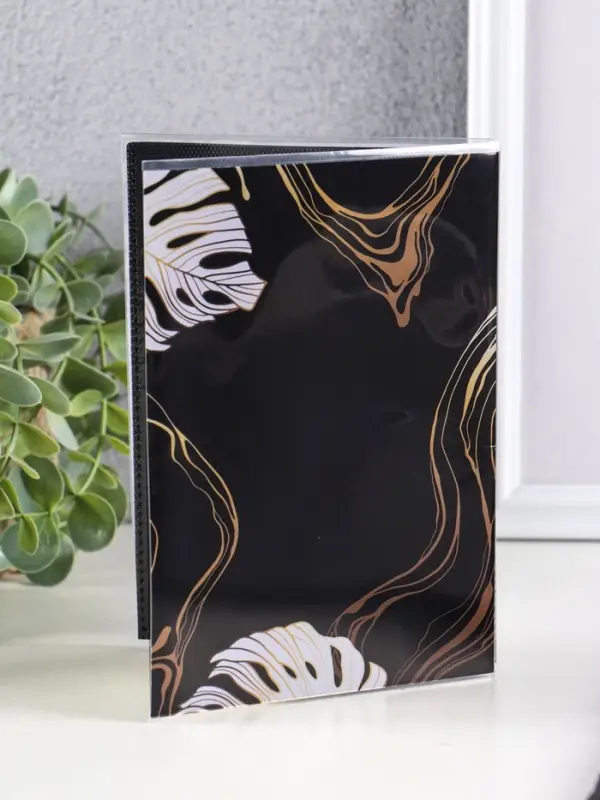 Фотоальбом "Мираж" 36ф 10X15см, ПП карм.,мягкая обложка, черные страницы