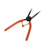 Съемник внутренних стопорных колец ТУНДРА, удлиненные прямые губки на сжим, 190 мм