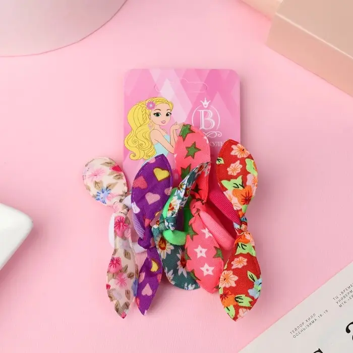 Резинка для волос "Бантик" (набор 5 шт) бант