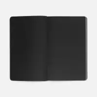 Ежедневник Trait, недатированный, черный с оранжевым