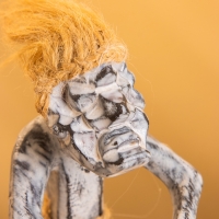 Сувенир &laquo;Абориген барабанщик&raquo;, 7&times;10&times;17 см, дерево