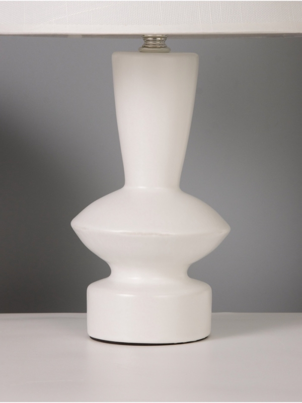 Лампа настольная "Ваза" 40Вт Е14 белый 24х24х38см