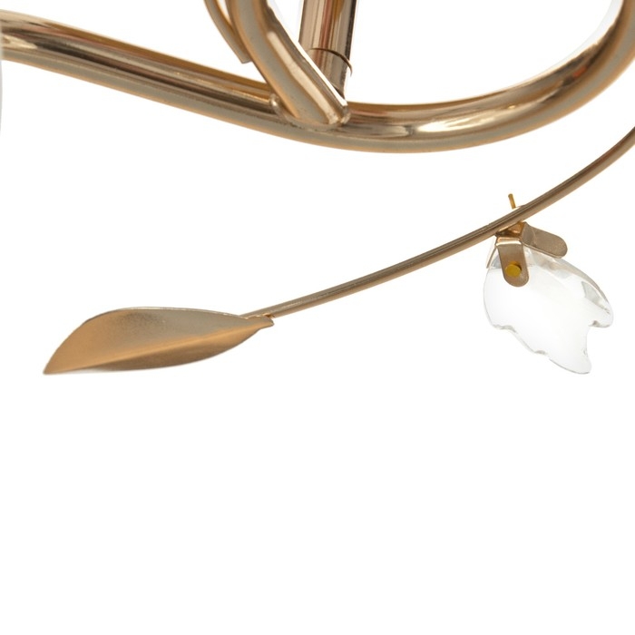 Люстра  "Лепестки" 2x40Вт E27 золото 44х33х28 см