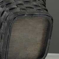 Набор корзин плетёных, 3 шт., 28&times;28&times;16 см, 23&times;23&times;14 см, 18&times;18&times;12 см, ива, серая