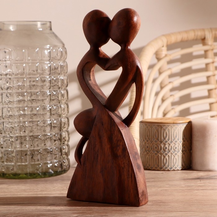 Сувенир дерево "Узы брака" коричневый цвет 30х13х3,5 см