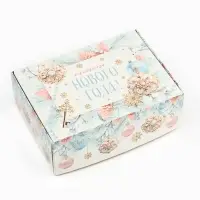 Коробка подарочная новогодняя складная &laquo;Снежного Нового года&raquo;, 14 х 10 х 5 см