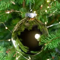 Елочный шар Finery Gloss, 10 см, глянцевый золотистый