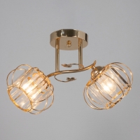 Люстра "Переливы" 2х40Вт Е27 золото