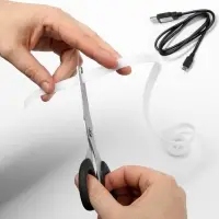 Лента-липучка для проводов 1000&times;10&times;1.5 мм ТУНДРА, белая, 1 шт.