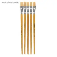 Кисть "Сонет" №10, щетина, плоская, длинная ручка, d=17 мм