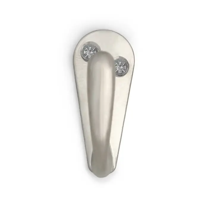 Крючок мебельный ТУНДРА TKO008, однорожковый, хром