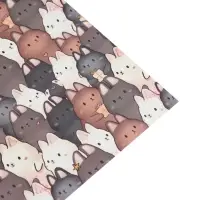 Бумага упаковочная крафтовая &laquo;Зайки&raquo;, 70 х 100 см