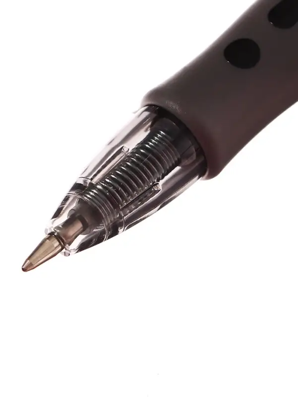 Ручка гелевая автомат 0,5 мм, стержень черный, резин. держ, корпус Черный (шк на шт)