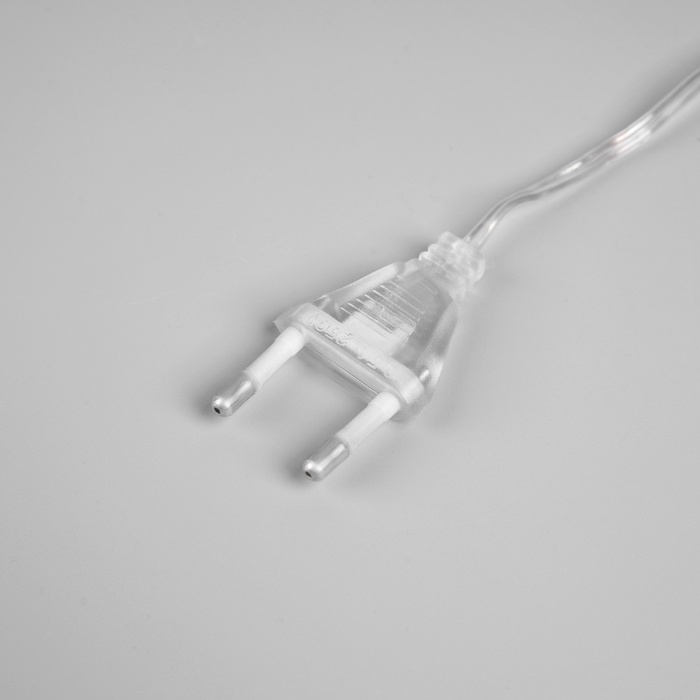 Гирлянда &laquo;Нить&raquo; 5 м роса с насадками &laquo;Шарики&raquo;, IP20, нить серебристая, 50 LED, 8 режимов, свечение мульти, 220 В