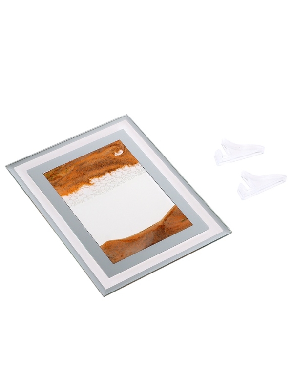 Песочные часы-картина, 18 х 13 см, антистресс, песок оранжевый