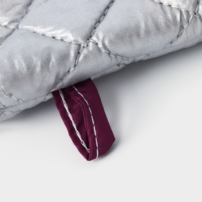 Набор прихваток &laquo;Профи&raquo;, 2 шт, 30&times;16&times;2 см, цвет серый