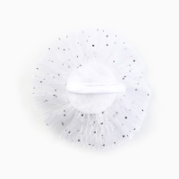 Выпускной. Бант для волос на резинке, белый, 11 см, Минни Маус