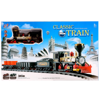 Железная дорога &laquo;Классический грузовой поезд&raquo;, с дымовыми эффектами, протяжённость пути 270 см.