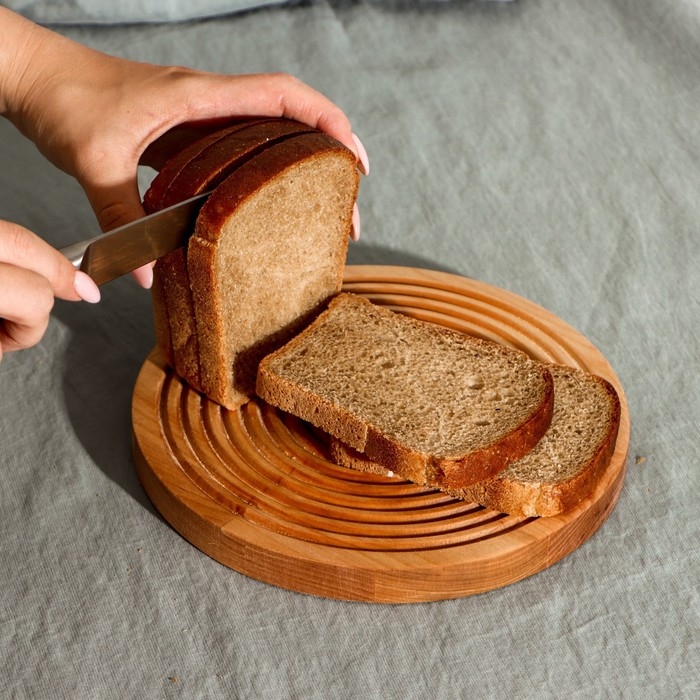 Доска разделочная для подачи и сервировки Adelica &laquo;Олимп&raquo;, d=20&times;1,8 см, берёза