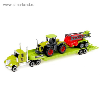 Грузовик металлический &laquo;Ферма&raquo; с трактором, МИКС