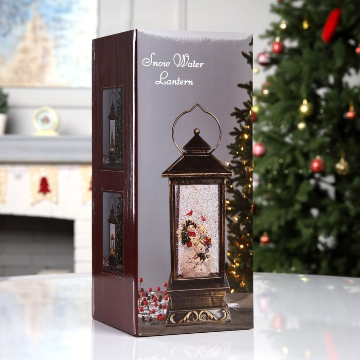 Светодиодная фигура &laquo;Семья снеговиков&raquo; 10 &times; 27 &times; 10 см, пластик, батарейки ААх3 (не в комплекте), свечение тёплое белое