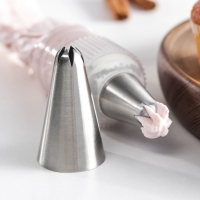 Насадка кондитерская &laquo;Закрытая звезда&raquo;, d=3 см, выход 1,8 см, нержавеющая сталь